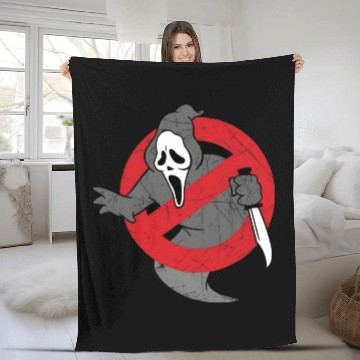 Discover Halloween Ghost Face Scream Fleece Blankets