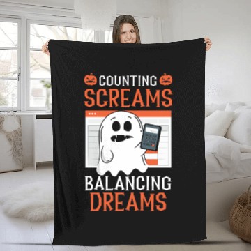 Discover Counting Screams Balancing Dreams Halloween Fleece Blankets