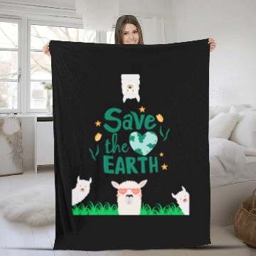 Discover Save our Planet Earth, Save our beautiful animals Fleece Blankets