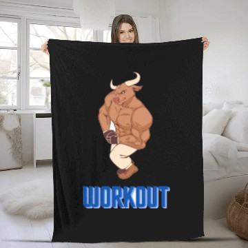 Discover Beast　Workout Fleece Blankets