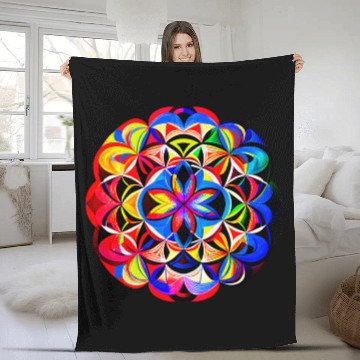 Discover Art mandala Fleece Blankets