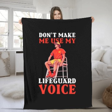 Discover Lifeguard Use My Lifeguard Voice Fleece Blankets