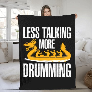 Discover Funny Dragon Boat Racing Paddle Fleece Blankets