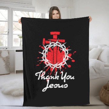 Discover Thank You Jesus Love Jesus ChristianChristmas Fleece Blankets