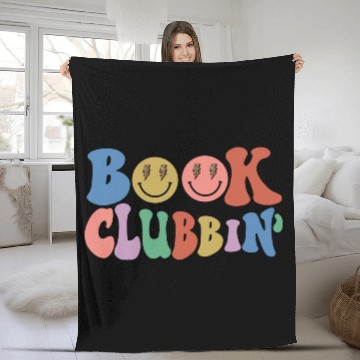 Discover Book Clubin Librarian Literature Lover Book Nerd Fleece Blankets