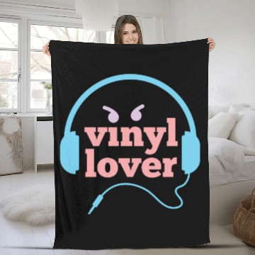 Discover Vinyl Lover Fleece Blankets