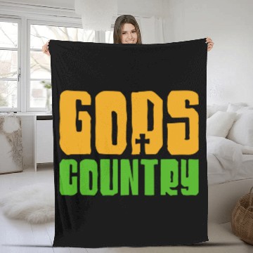 Discover Gods Country Fleece Blankets