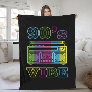 Discover 90s vibes Fleece Blankets
