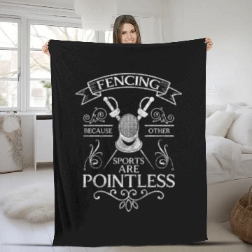 Discover Fencing En Garde Martial Arts Fleece Blankets