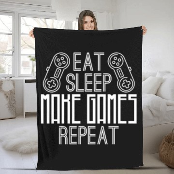 Discover Game Developer Life Coder Dev Programmer Gameplay Fleece Blankets