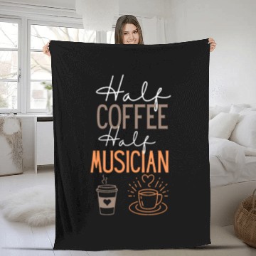 Discover funny Coffee and Musician Job Fleece Blankets