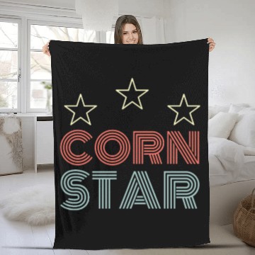 Discover Corn Star Fleece Blankets