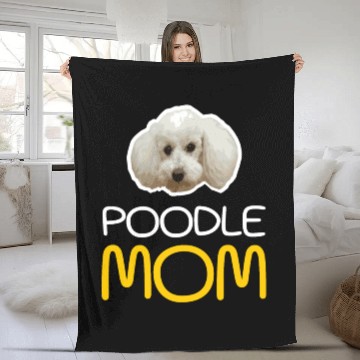 Discover poodle mom - Poodle Cute Dog Lover Dog Friend Fleece Blankets