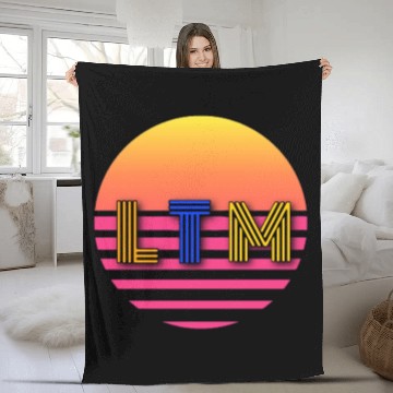 Discover LTM 80s sunset Fleece Blankets
