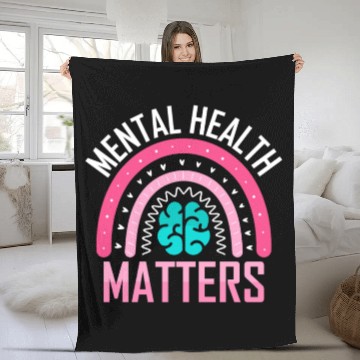Discover Mental health matters Fleece Blankets