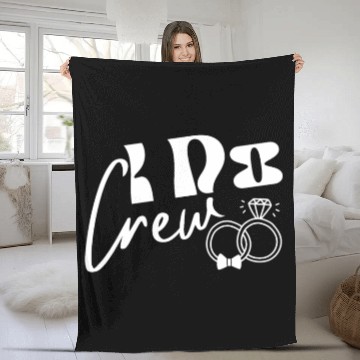 Discover I Do Crew Bride Groom Party for Games Wedding Fleece Blankets