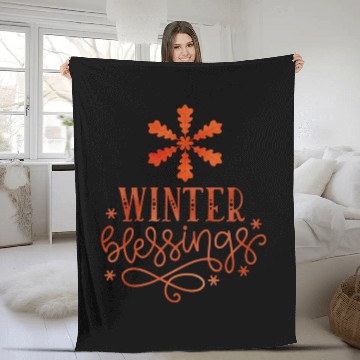 Discover Snowflake Fleece Blankets