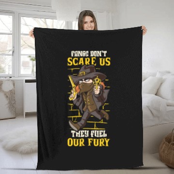 Discover Vampire Hunter Undead Slayer Stake and Cross Fleece Blankets