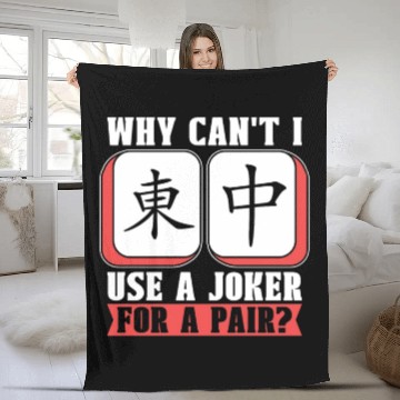 Discover Mahjong Why Can't I Use A Joker For A Mahjong Game Fleece Blankets