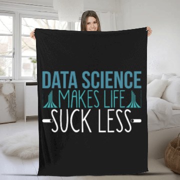 Discover Data Science Joke Analyst Statistical Modeling Big Fleece Blankets