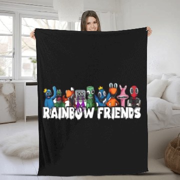 Discover Rainbow Friends Fleece Blankets
