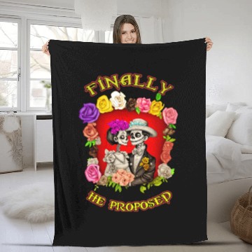 Discover day of the dead - valentines day Fleece Blankets