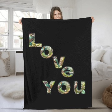 Discover love you Fleece Blankets