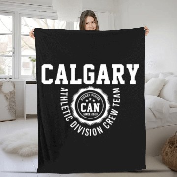 Discover Calgary Athletic Division Fleece Blankets