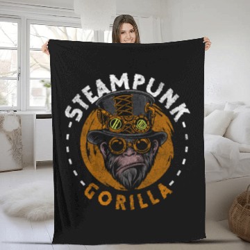 Discover Strength Nature Sport Ape Fleece Blankets