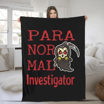 Discover Ghost Hunting Paranormal Investigator Fleece Blankets