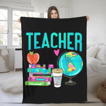 Discover Teacher Life Happy Teachers Day Fleece Blankets