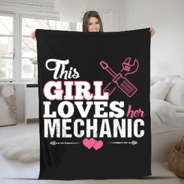 Discover Mechanic Love Fleece Blankets