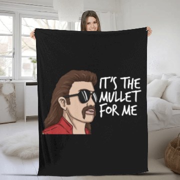 Discover It's The Mullet For Me Mullet Redneck Men's Mullet Fleece Blankets