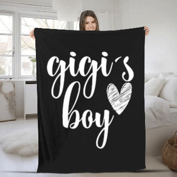 Discover Funny Matching Gigi Boy for Grandma Whit Boy Fleece Blankets