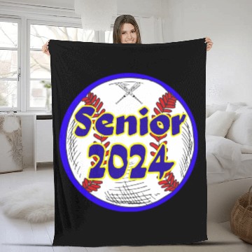 Discover Baseball Senior Class of 2024 Fleece Blankets