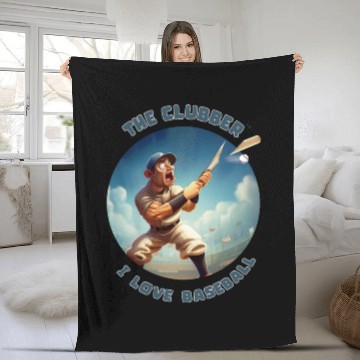 Discover The Clubber Breaks His Bat! Fleece Blankets