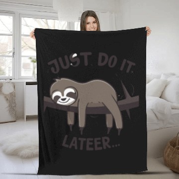 Discover sloth Fleece Blankets