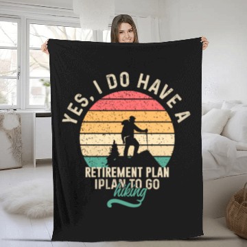 Discover I Plan To Go Hiking Fleece Blankets
