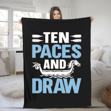 Discover Funny Dragon Boat Racing Paddle Fleece Blankets