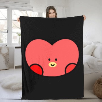 Discover Chibi Heart Fleece Blankets