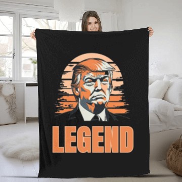 Discover Trump Legend Fleece Blankets