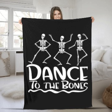 Discover dance to the bones Fleece Blankets
