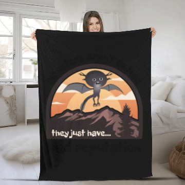 Discover Monsters bad reputation Fleece Blankets