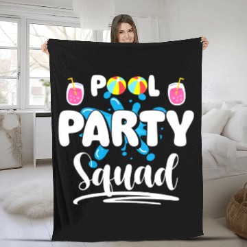 Discover Pool Swimming Relaxation Cool Fleece Blankets