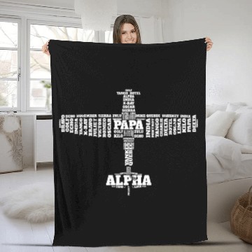 Discover Aviation Alphabet For Pilots Fleece Blankets