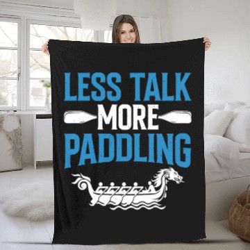 Discover Funny Dragon Boat Racing Paddle Fleece Blankets