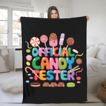 Discover Candytester Fruit Gum Candy Candy Fleece Blankets