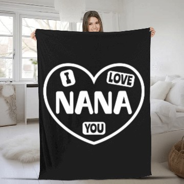 Discover I Love You Nana Fleece Blankets