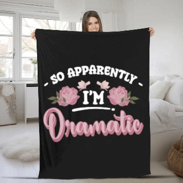 Discover Drama Queen Princess Spotlight Fleece Blankets