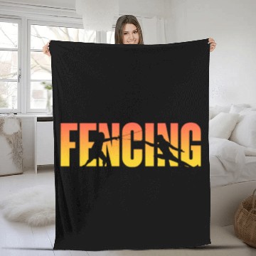 Discover Fencing Fleece Blankets